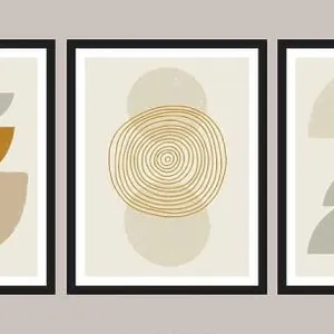 Mid century modern art print, set of 3. Gallery wall printable art. Boho style interior decor Mid century modern art print, set of 3. Gallery wall printable art. Boho style interior decor