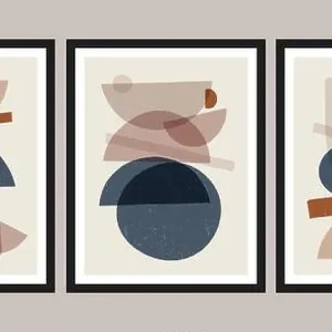 Mid century modern art print, set of 3. Gallery wall printable art. Boho style interior decor Mid century modern art print, set of 3. Gallery wall printable art. Boho style interior decor