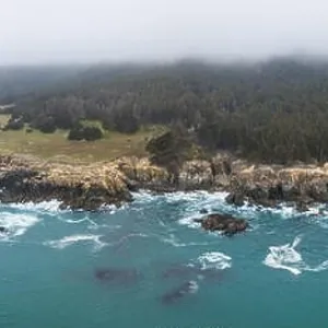 The nutrient-rich waters of the Pacific Ocean wash against the scenic and very rugged northern California coastline in Sonoma The nutrient-rich waters of the Pacific Ocean wash against the scenic and very rugged northern California coastline in Sonoma