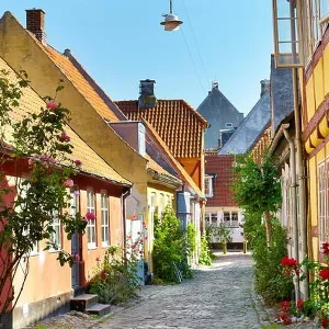 Old town city in Helsingor, Denmark Old town city in Helsingor, Denmark