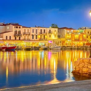 Old Venetian Port, Rethymno, Crete, Greece Old Venetian Port, Rethymno, Crete, Greece