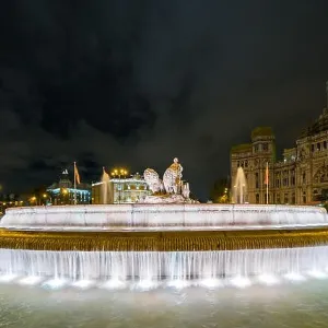 Plaza de la Cibeles (Cybele's Square) - Central Post Office (Palacio de Comunicaciones), Madrid, Spain