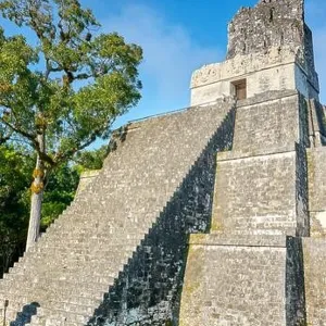 Temple of the Masks, El Peten, Grand Plaza, Tikal National Park, Guatemala