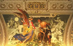 Galleria Prints: 0 La Grâce divine et le Travail humain - Galleria dei Candelabri - L. Seitz