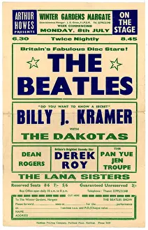 Flyer Prints: 000660 - Beatles Concert Handbill from the Winter Gardens in Margate on 8th July 1963