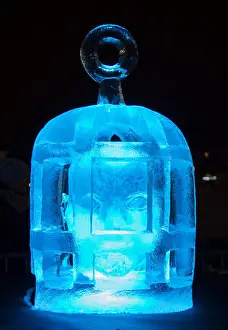 Latvia Prints: 02.11.2018 The 20th International Ice Sculpture Festival in the Jelgava Latvia