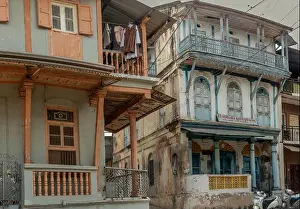 Health Resort Prints: 08 26 2023 Vintage Old Traditional house in Bharuch old town,Gujarat, India, Asia.