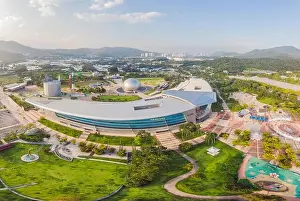 Haeundae Prints: 08.29.2019 Seoul, Korea: Aerial view of Seoul Skipia Museum of Science