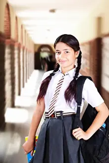 Braids Prints: 1 indian School girl Student