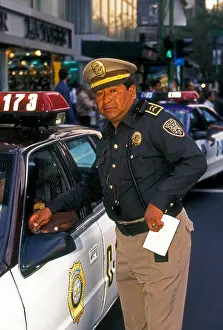 Adult Man Prints: 1, one, Mexican policeman, Mexican