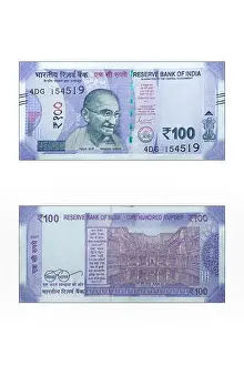 Accountant Prints: 100 rupees note front and back