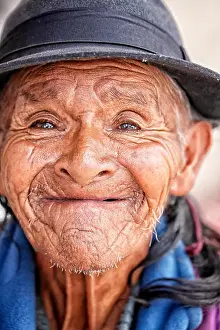 Wrinkles Prints: 102 year old Ecuadorian Mans face