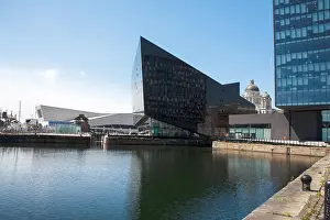 Architecture View Prints: 11 Mann Island and The Museum of Liverpool Life by Canning Dock Liverpool Waterfront Liverpool Merseyside England