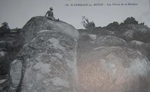 Postcards Prints: 116 Carte postale des pierres de la Davière- Saint-Germain-sur-Moine