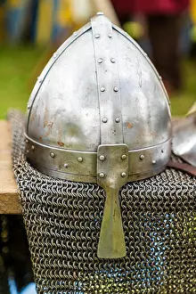 Armour Prints: 11th century Norman Spangenhelm helmets and some chain mail