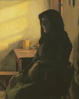 Living Room Prints: 12690-744.TIF 9 Ancher, Anna- En blind kone i sin stue