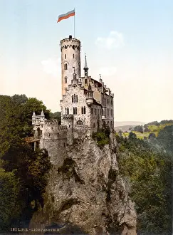 Traditional Culture Prints: 1295 SchlossLichtenstein1900