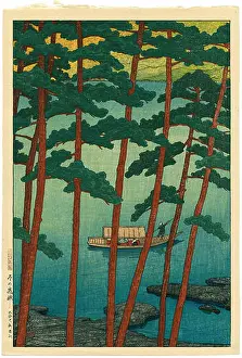 Aesthetics Prints: 13 Tabi miyage dai nishū, Fuyu no Rankyō by Kawase Hasui