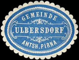 Seals Prints: 1377 Siegelmarke Gemeinde Ulbersdorf - Amtshauptmannschaft Pirna W0255182