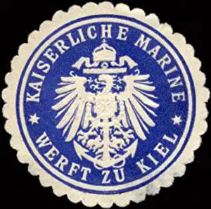 Collectors Prints: 1438 Siegelmarke Kaiserliche Marine - Werft zu Kiel W0213260