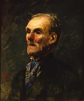 Old Man Prints: 1580 Study of an Old Man by Frank Duveneck