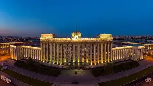 Saint Petersburg Prints: 16 08 2018 - ST PETERSBURG, RUSSIA: Beautiful panorama view from drone