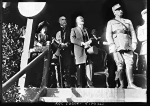 16 October 1921 Metz inauguration of the Déroulède monument; official tribune with Louis Barthou