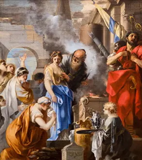 Classicism Prints: 17th century - The sacrifice of Jephthah's daughter