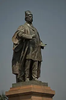 18 Feb 2007 Statue of Sir. Pherozeshah M Mehta at BMC building ; Bombay Mumbai ; Maharashtra ; India
