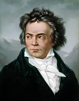 Pensive Prints: This 1819 portrait by Joseph Karl Stieler captures Ludwig van Beethoven