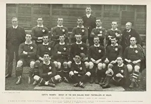 International Prints: 1829 Wales team for the Original All Blacks match December 1905