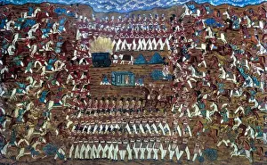Painted Prints: 18th century frescoes, murals in the Daria Daulat Bagh