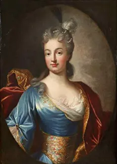High Society Prints: This 18th-century portrait from the workshop of Nicolas de Largillière depicts a young lady of quality