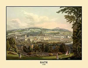 18th century view of Bath, England