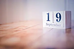 Calendar Date Prints: 19 September - 19th of September - Happy Birthday - National Day - Anniversary