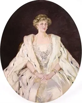 1908 Prints: 1908 portrait of Queen Victoria Eugenia by Joaquín Sorolla