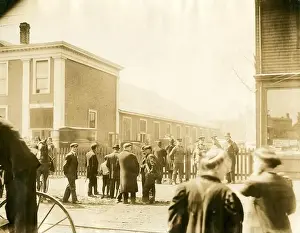 Tragedy Prints: 1912, CANADA : Recovered bodies from the RMS Titanic arriving at the Mayflower Curling Club