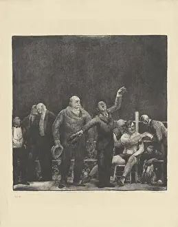 Boxer Prints: A 1916 painting by George Bellows titled Introducing John L