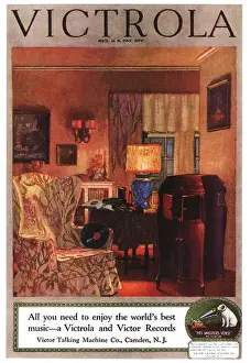 Brand Prints: 1920 Victrola instruments ad - The Victor Talking Machine Company was an American recording company
