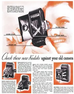 Commercials Prints: 1935 Kodak Six Cameras Ad