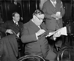 Politica Prints: 1937, 12 april, WASHINGTON, USA : The United States Mayor of New York City FIORELLO LA GUARDIA ( 1882 - 1947 )