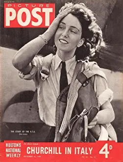 Magazine Prints: 1944 Picture Post Maureen Dunlop de Popp of the Air Transport Auxiliary