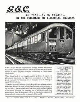 Tube Prints: 1944 UK Magazine GEC Electrical Equipment Ad