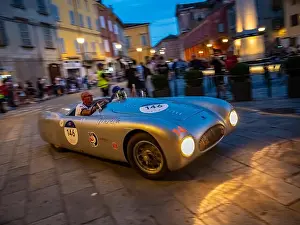 Mille Prints: 1947 CISITALIA 202s MM SPIDER, Mille Miglia 2023, day3 at Reggio Emilia