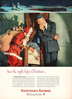 1947 Prints: 1947 U.S. Magazine Pennsylvania Railroad Advert
