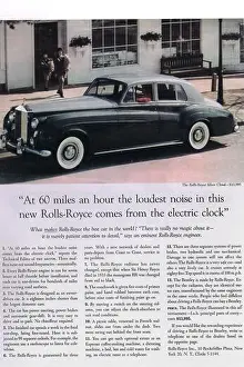 Commercials Prints: 1958 Rolls-Royce Silver Cloud Ad
