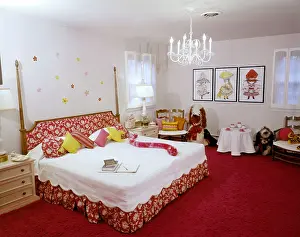 Hars Prints: 1960s INTERIOR JUVENILE GIRLS BEDROOM