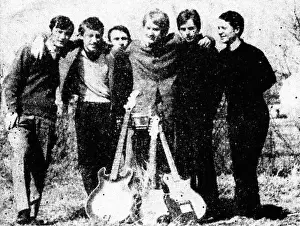 Vocals Prints: A 1966 photograph of the Polish rock band Zespół Dzikusy