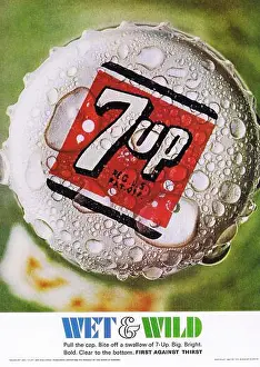 Commercials Prints: 1967 7-Up Wet & Wild First Against Thirst Advertisement