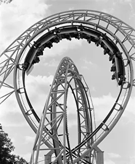 Hars Prints: 1970s ROLLER COASTER AMUSEMENT PARK RIDE
